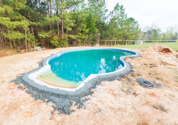 Pool Landscape Leveling in Portland