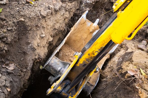 Downspout Trenching in Portland