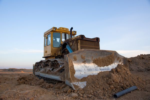 Bulldozer Land Grading in Portland