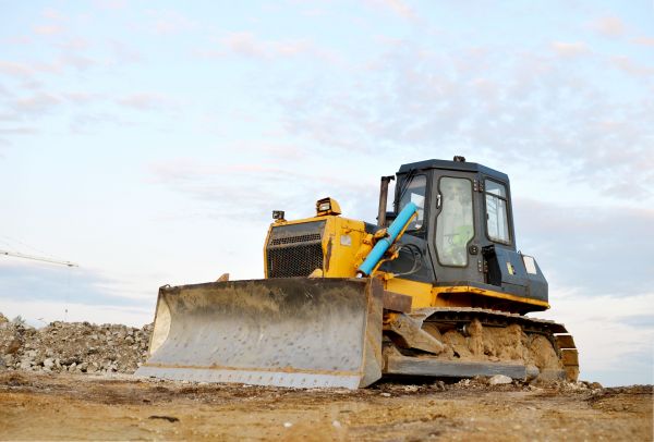 Bulldozer Land Excavation in Portland